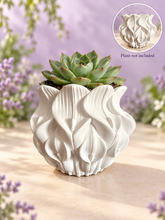 Handcrafted Floral Succulent Planter