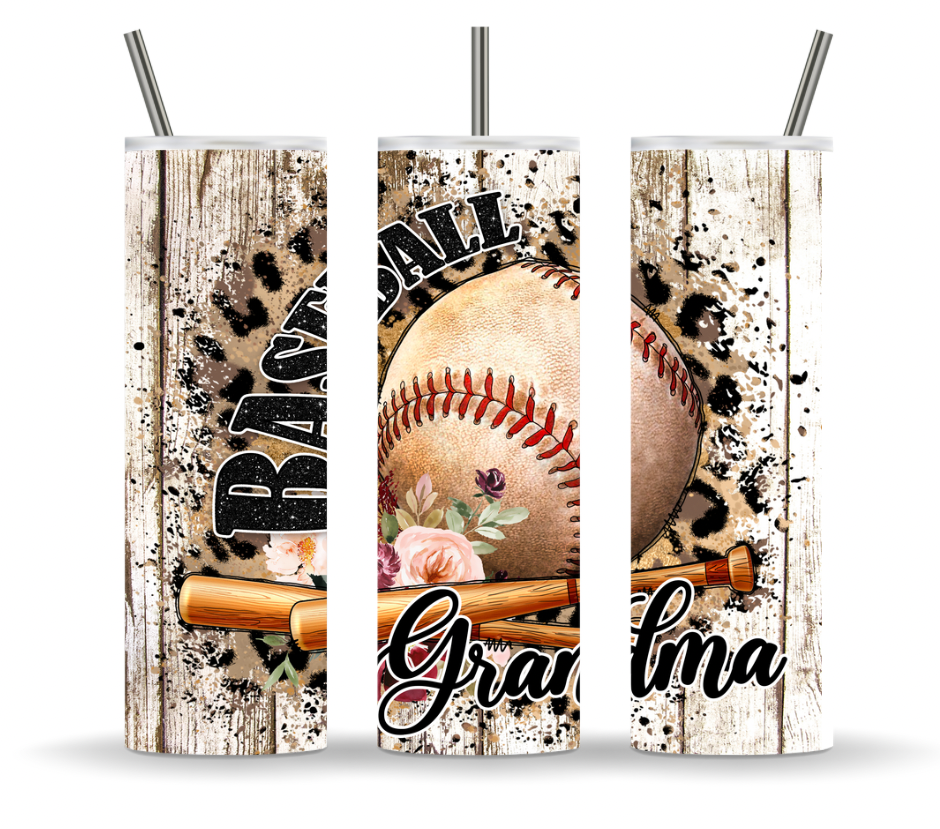 Baseball Grandma 20 oz Sublimation Tumbler