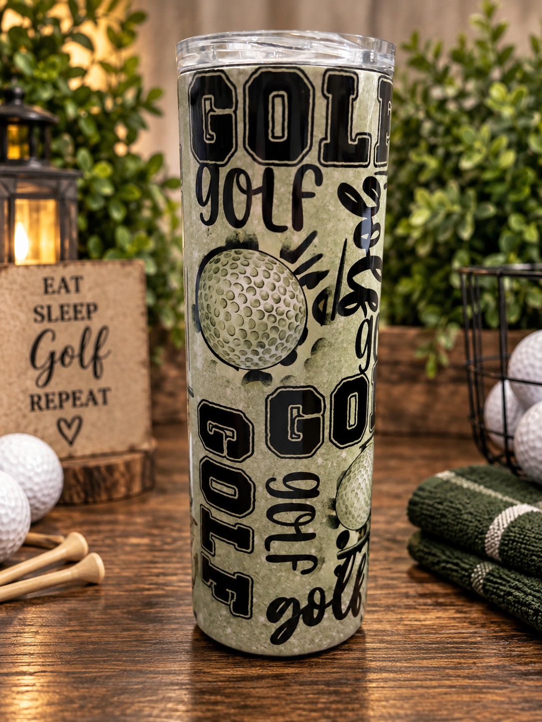 Eat Sleep Golf Repeat 20 oz Tumbler