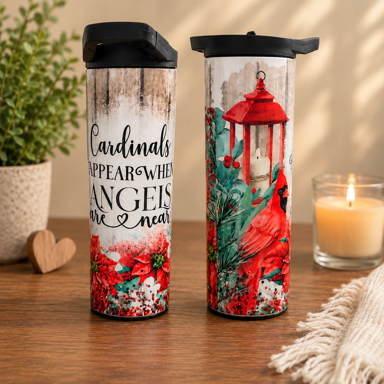 Cardinals Appear When Angels Are Near Tumbler – 20 oz